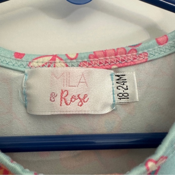 Mila & Rose 18-24 Month Bubble Dress Unicorn Floral Boutique Spring - Picture 3 of 4